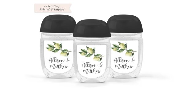 Wedding Sanitizer Labels Set of 30