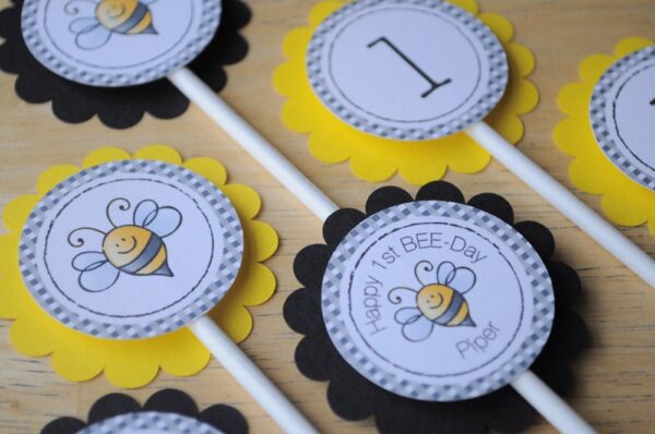 Birthday Favor Sticker Labels Set of 24