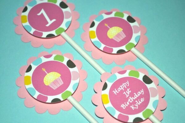 Birthday Favor Sticker Labels Set of 24