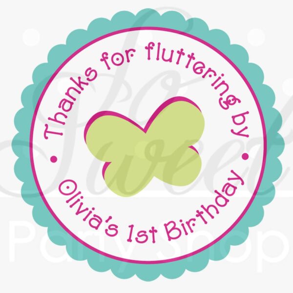 birthday decoration stickers flower butterfly set - Image 3