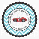 Party Favor Stickers Chevron Theme