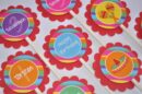 Fiesta Birthday Party Sticker Set