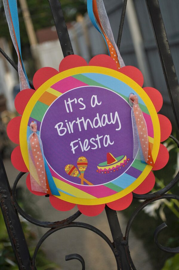 Fiesta Birthday Party Sticker Set - Image 4