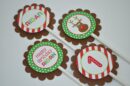 holiday winter beverage labels set of 10