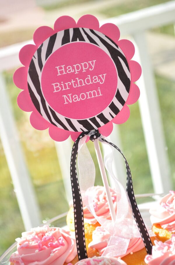 Birthday Favor Sticker Labels Set of 24