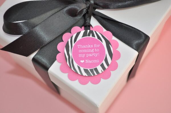 Birthday Favor Sticker Labels Set of 24 - Image 3