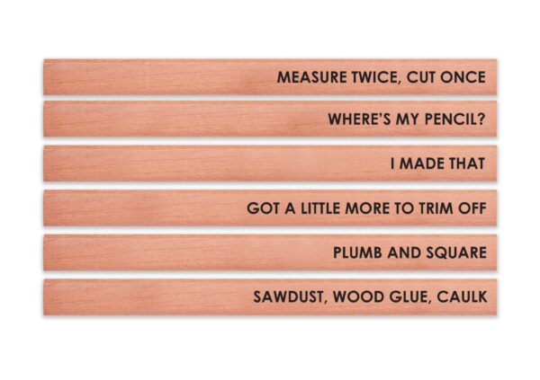 Woodworker Pencil Set