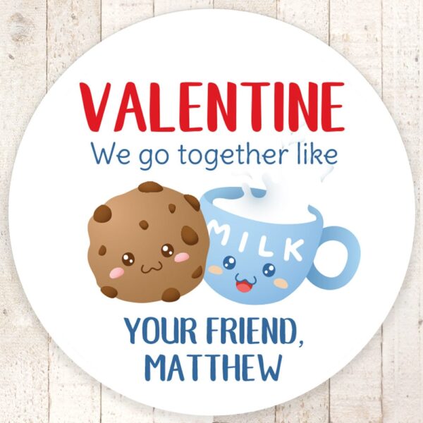 Valentine Treat Bag Stickers Set of 24