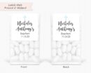 Baptism Party Mint Favors with Personalized Labels Set of 24
