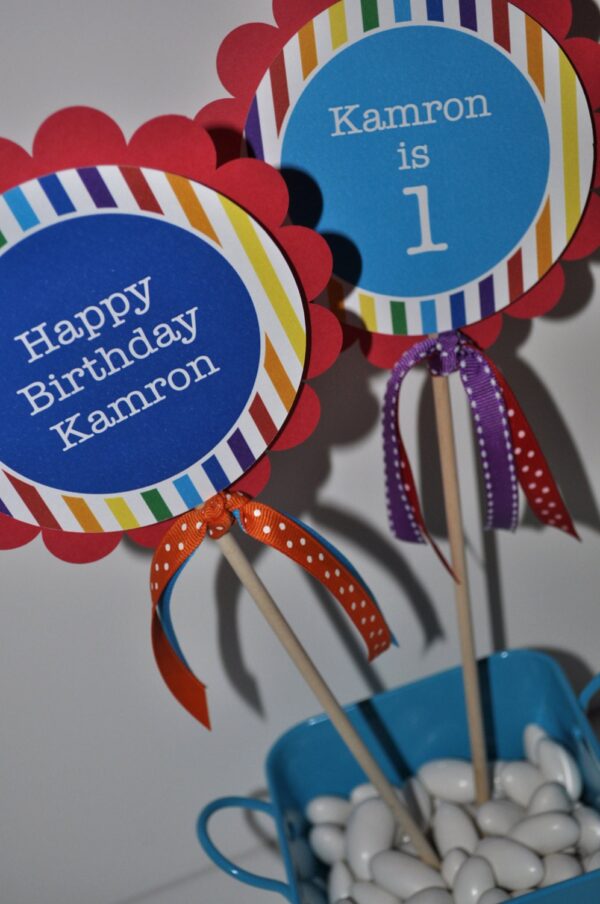Colorful Water Bottle Labels - Image 2