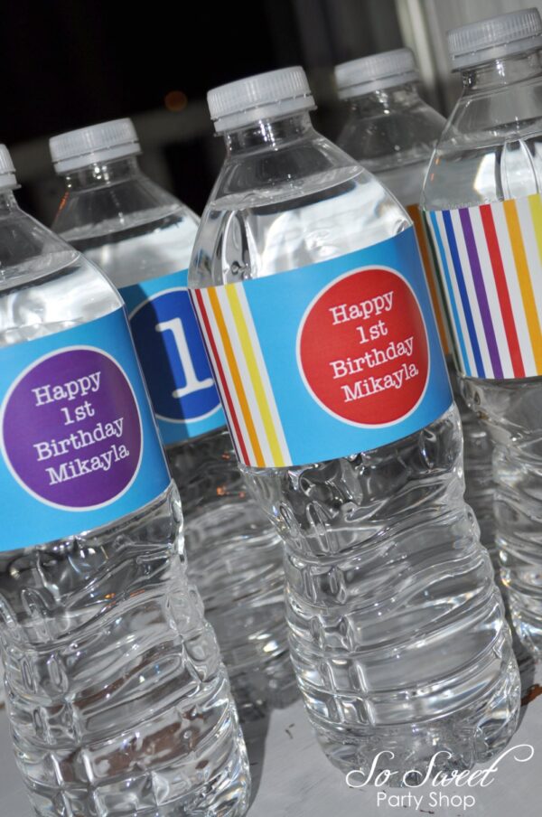 Colorful Water Bottle Labels - Image 3