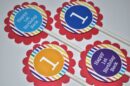 Colorful Water Bottle Labels