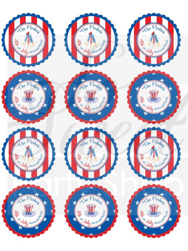 Independence Day Sticker Set