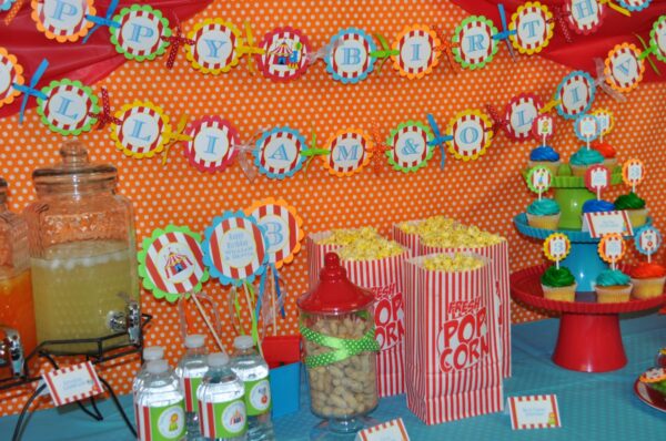 Circus Party Favor Stickers Set - Image 2