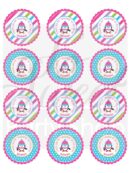 Winter Penguin Birthday Favor Sticker Labels Set of 24
