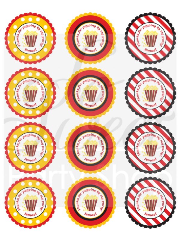 Movie Night Decorative Sticker Set