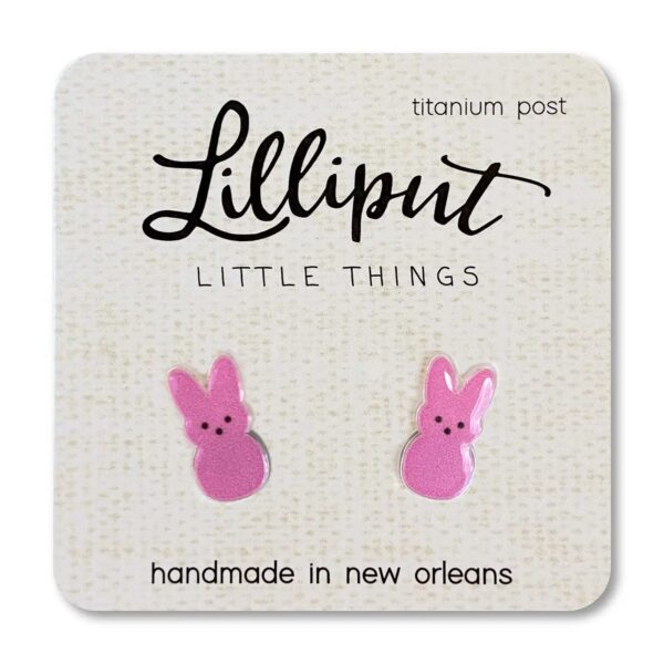 pastel spring bunny earrings