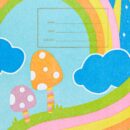 Standard Notebook with Colorful Fungi Design