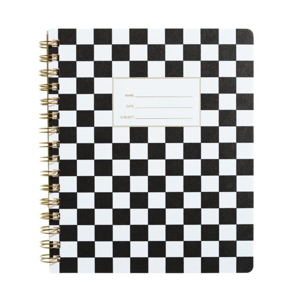 Checker Black Notebook