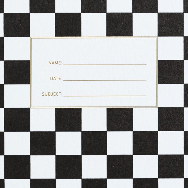 Checker Black Notebook - Image 2