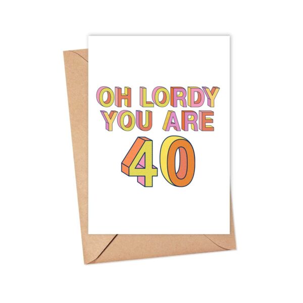 Forty Years Celebration Card
