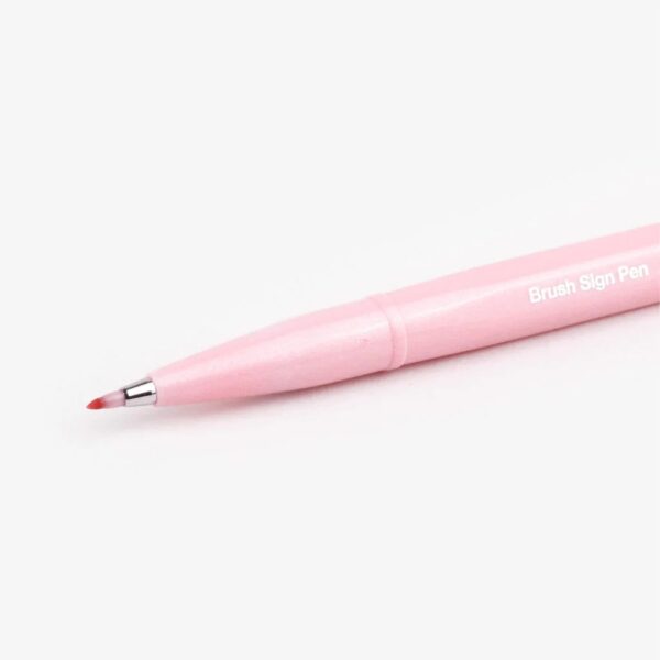 Touch Sign Brush Tip Pen Light Pink