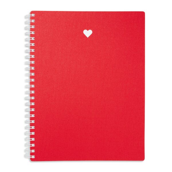 Pink Heart Lined Notebook