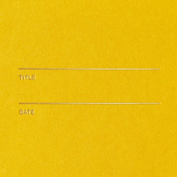 Compact Mustard Notebook