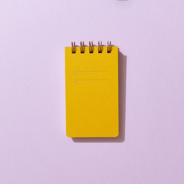 Compact Mustard Notebook - Image 2