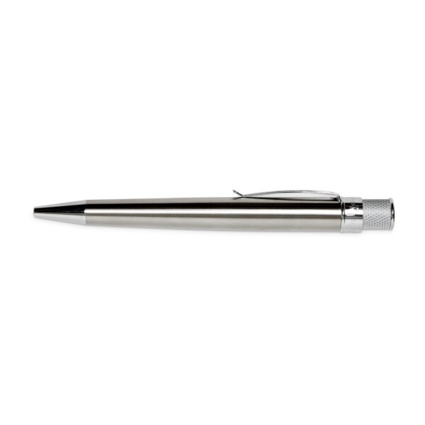 metallic retractable pen