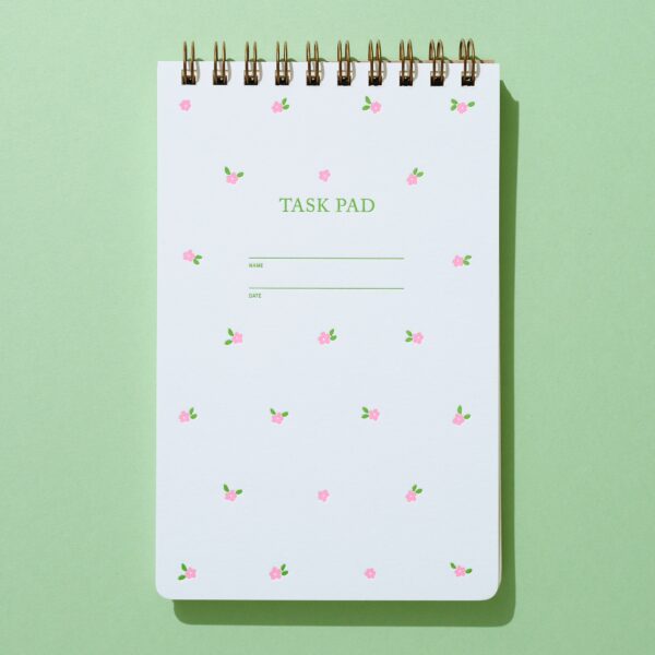 Mini Floral Pink Task Pad - Image 2