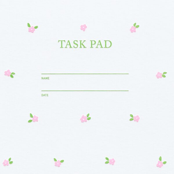 Mini Floral Pink Task Pad - Image 4