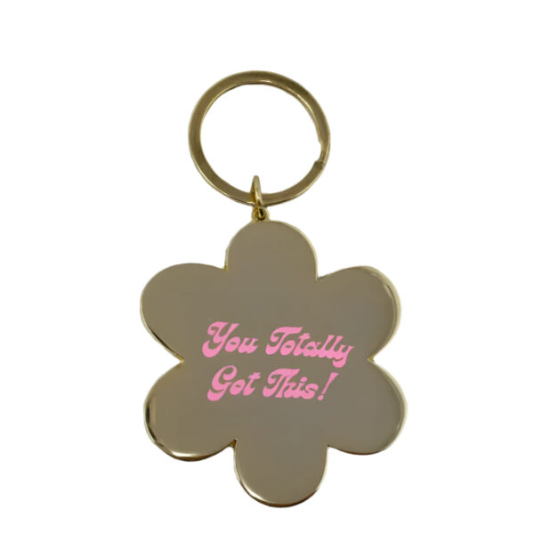 Inspiring Flower Keychain